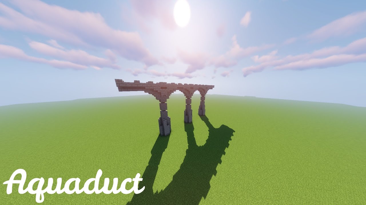 How to build an aqueduct in Minecraft
