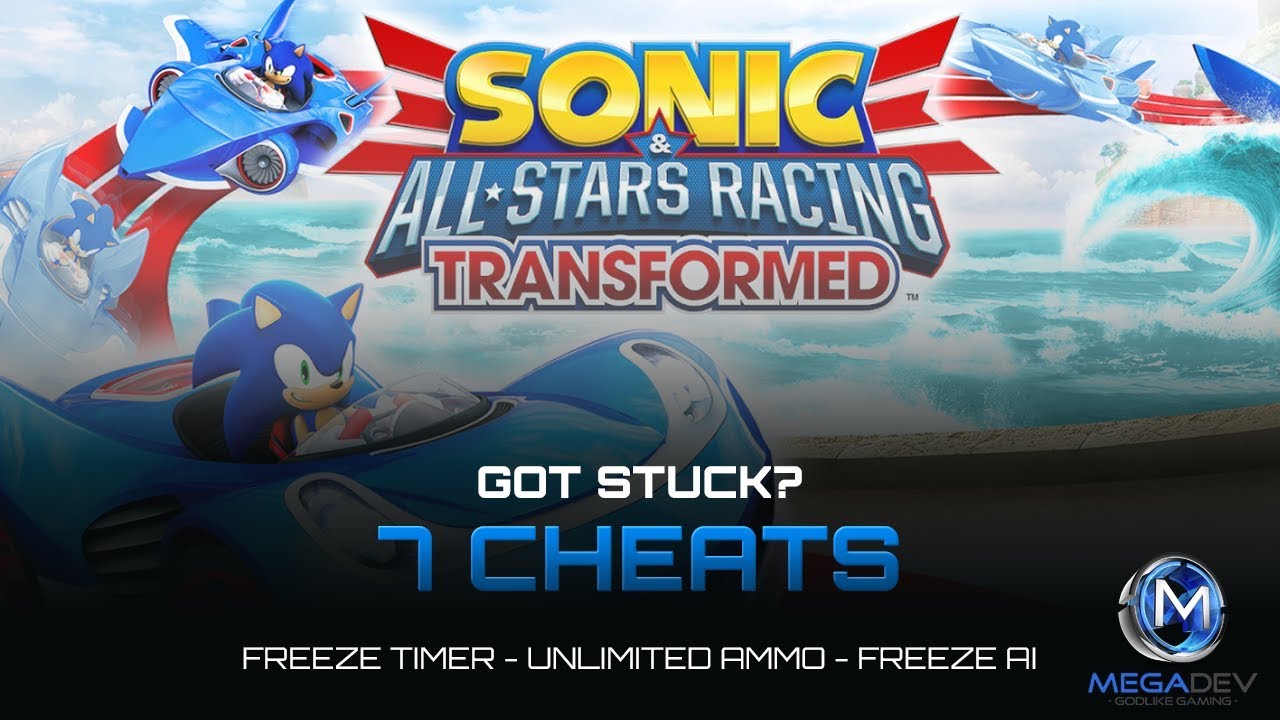 Sonic & All Stars Racing Transformed: Freeze Timer/AI, Ammo, ... | Trainer by MegaDev