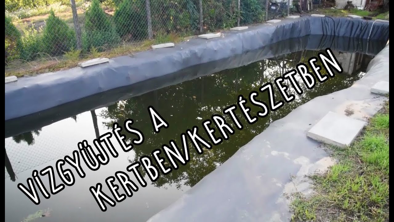 Vízgyűjtés a kertben/kertészetben