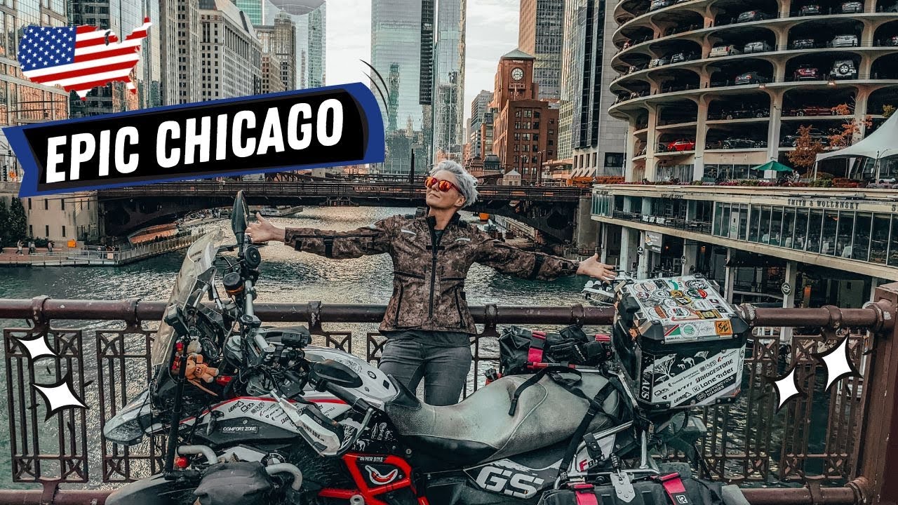 Epic Motorcycle Ride in Chicago | Best Places to See in Windy City - EP. 195