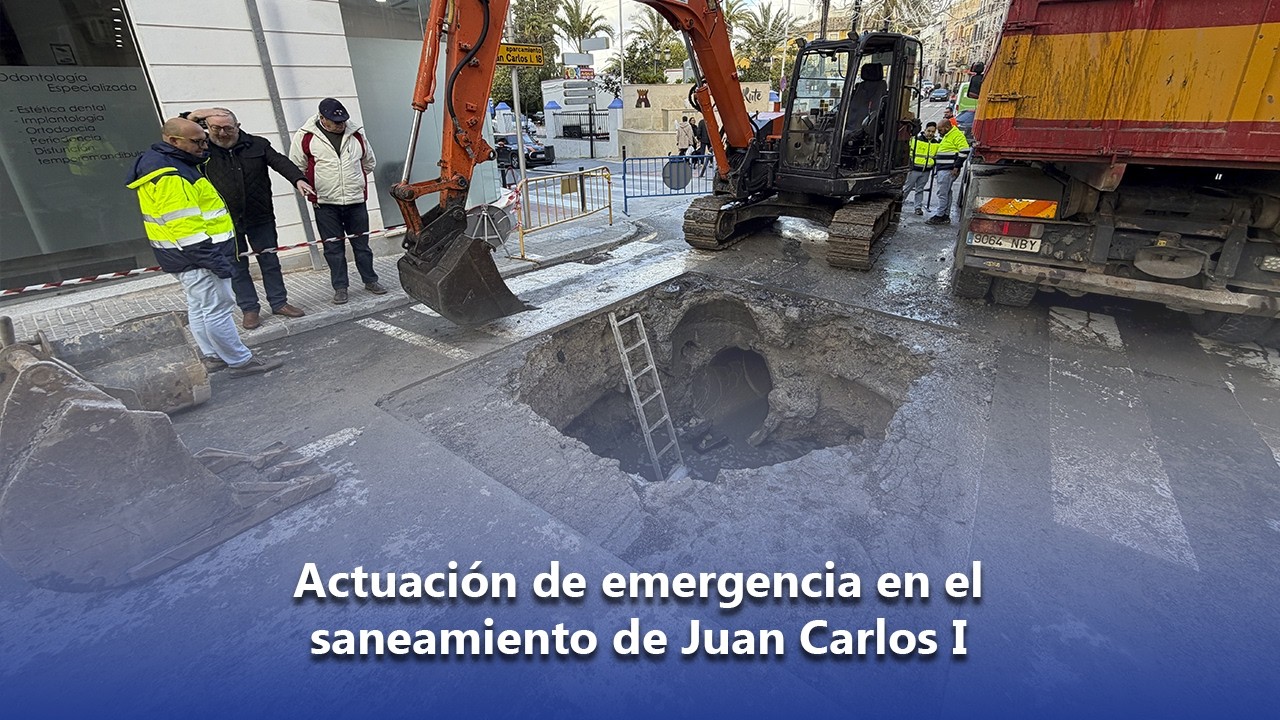Actuación de emergencia en el saneamiento de Juan Carlos I