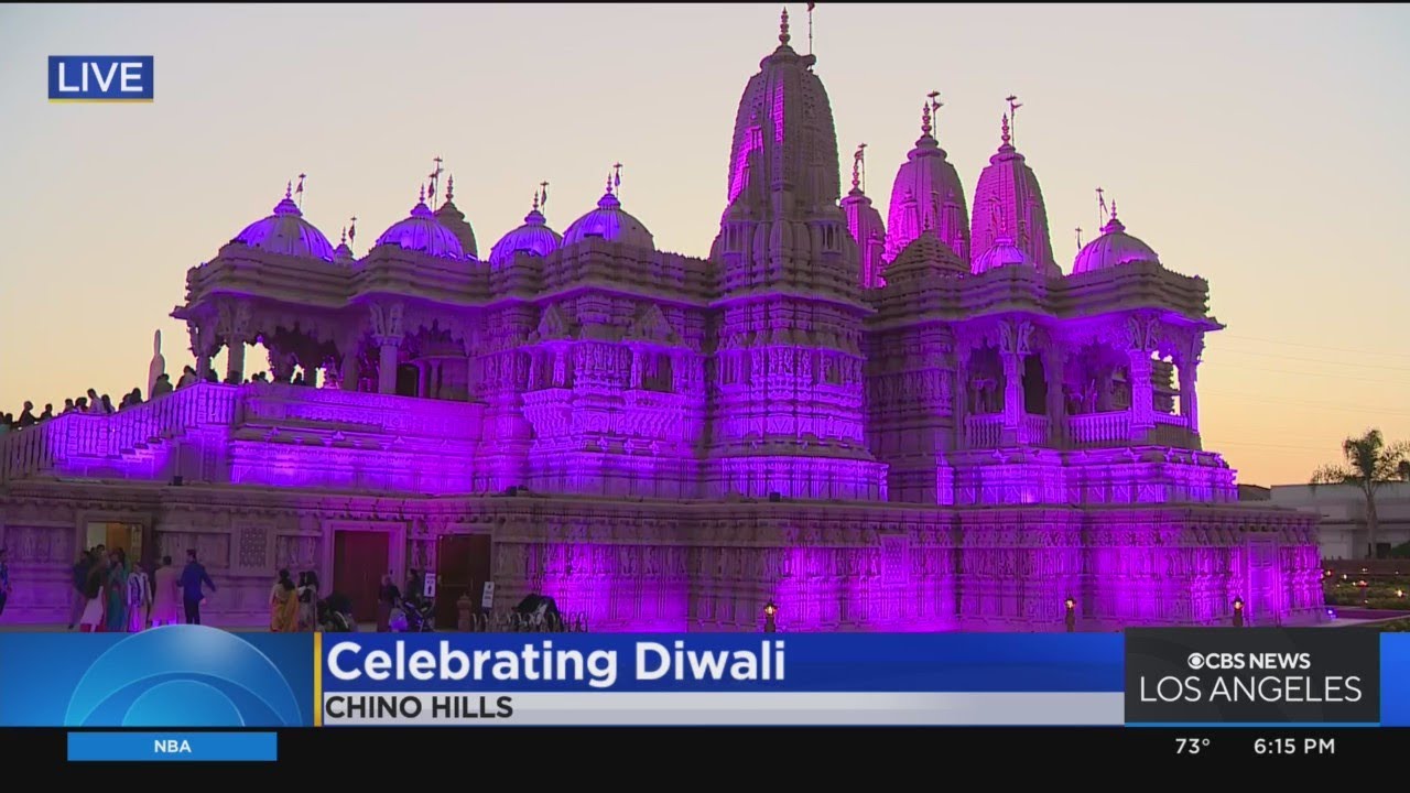 Thousands celebrate Diwali At BAPS Hindu Temple in Chino Hills