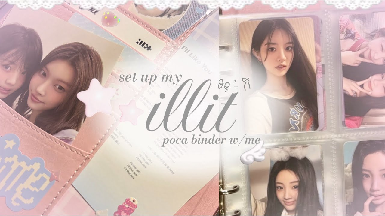 —— decorating my a5 illit pc binder 𐙚 ˚ relaxing, deco + organizing 💭