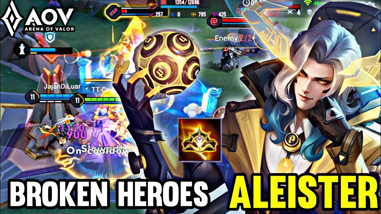 ALEISTER GAMEPLAY | BROKEN HEROES - ARENA OF VALOR