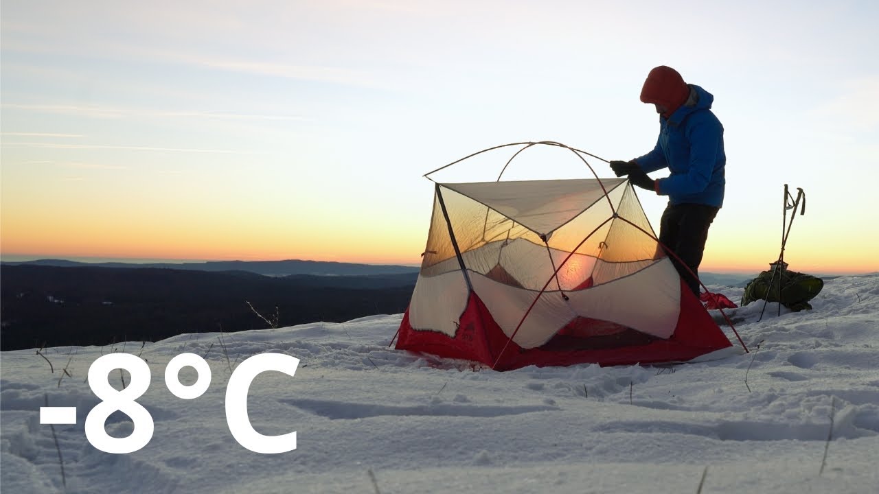 Bivouac hivernal en solo dans le Jura (par -8°C)