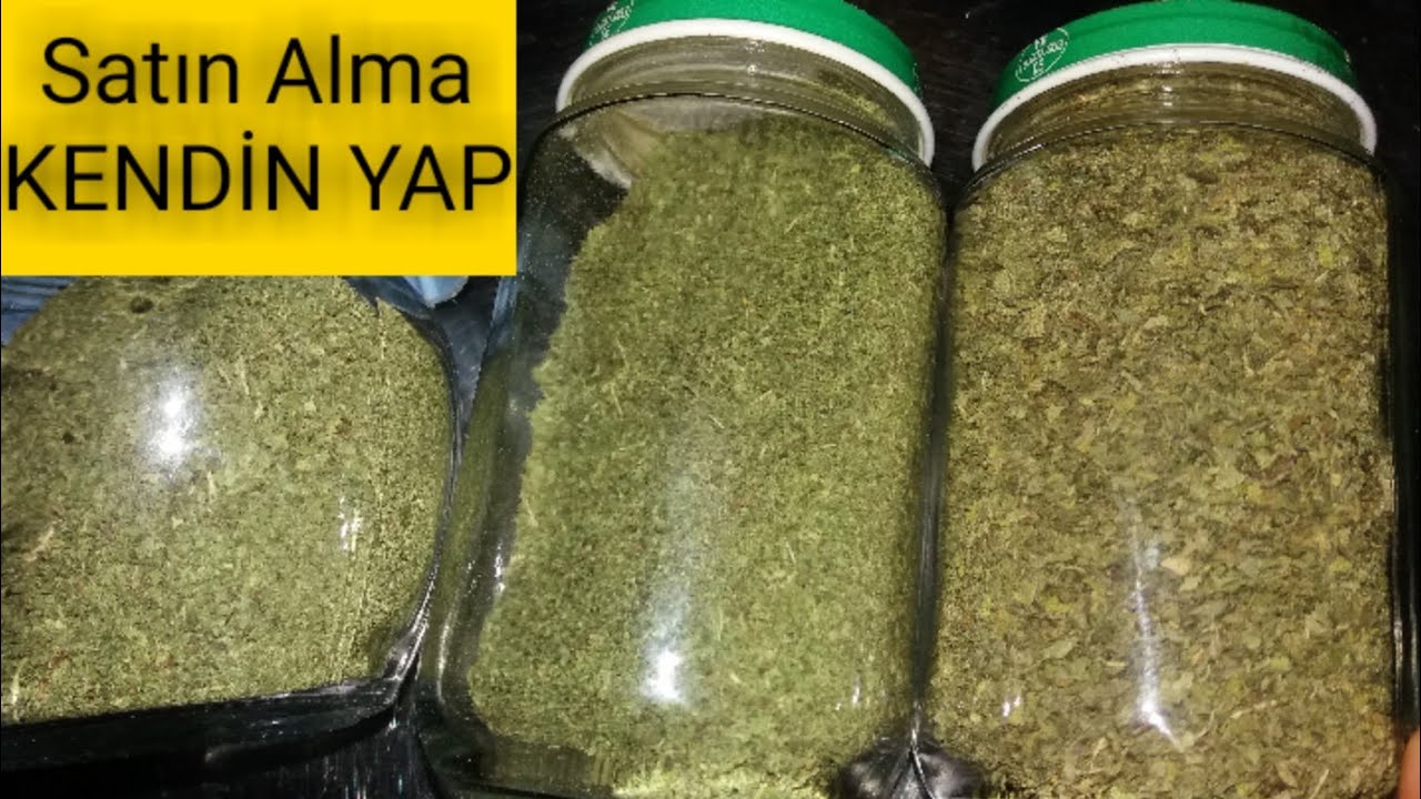 SATIN ALMA KENDİN YAP&EVDE YEMYEŞİL KURU NANE NASIL YAPILIR&EN KOLAY KURU NANE YAPIMI&KURU NANE