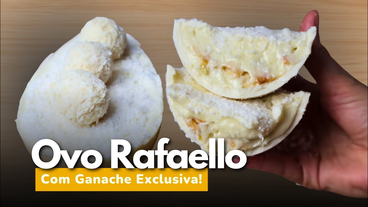 OVO DE PÁSCOA COM GANACHE DE RAFAELLO → Receita FÁCIL que VENDE!
