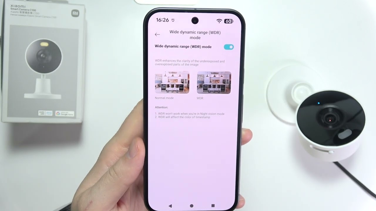 Смарт-камера Xiaomi C100: как включить/выключить WDR