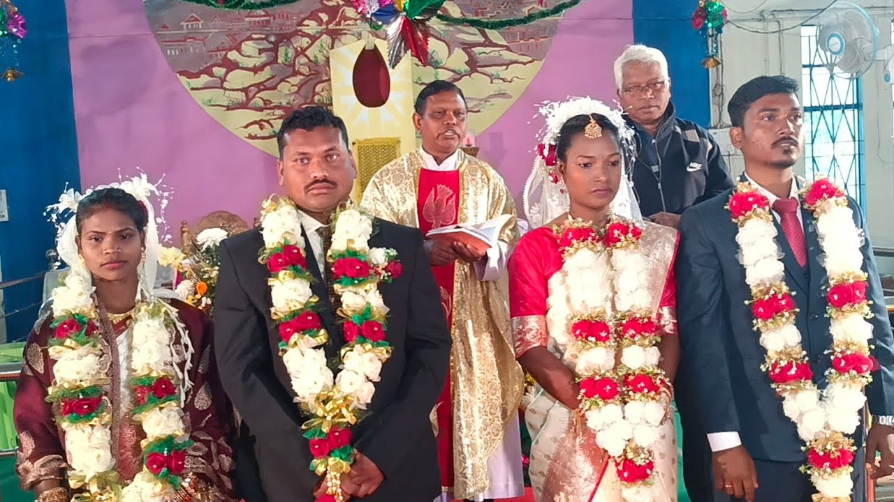 Reshma Weeds Sanjit Church Marriage l Gomardih Parish l 2 joda church marriage