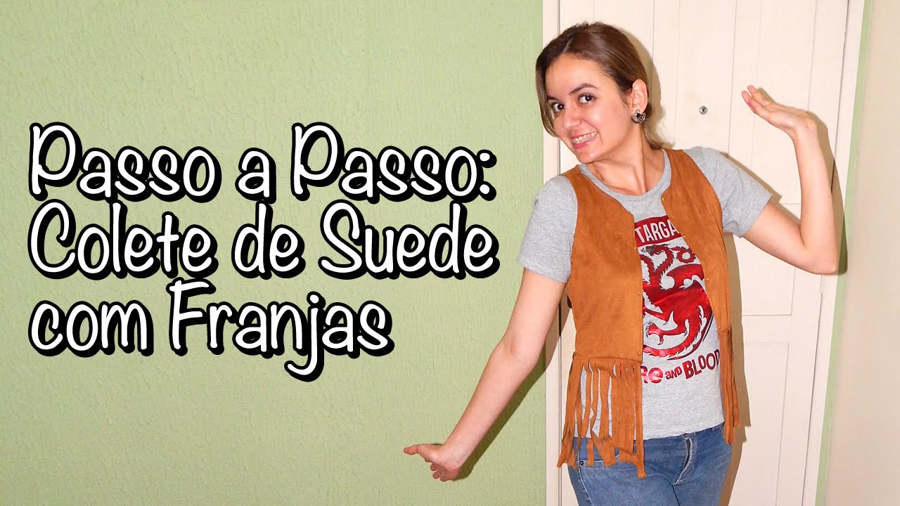 Passo a Passo: Colete de Suede com Franjas