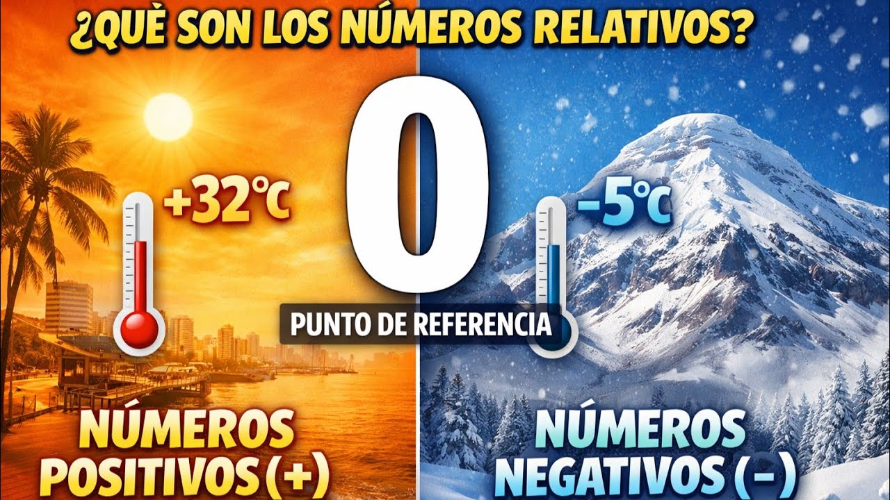 Números RELATIVOS y PUNTO de Referencia 📍
