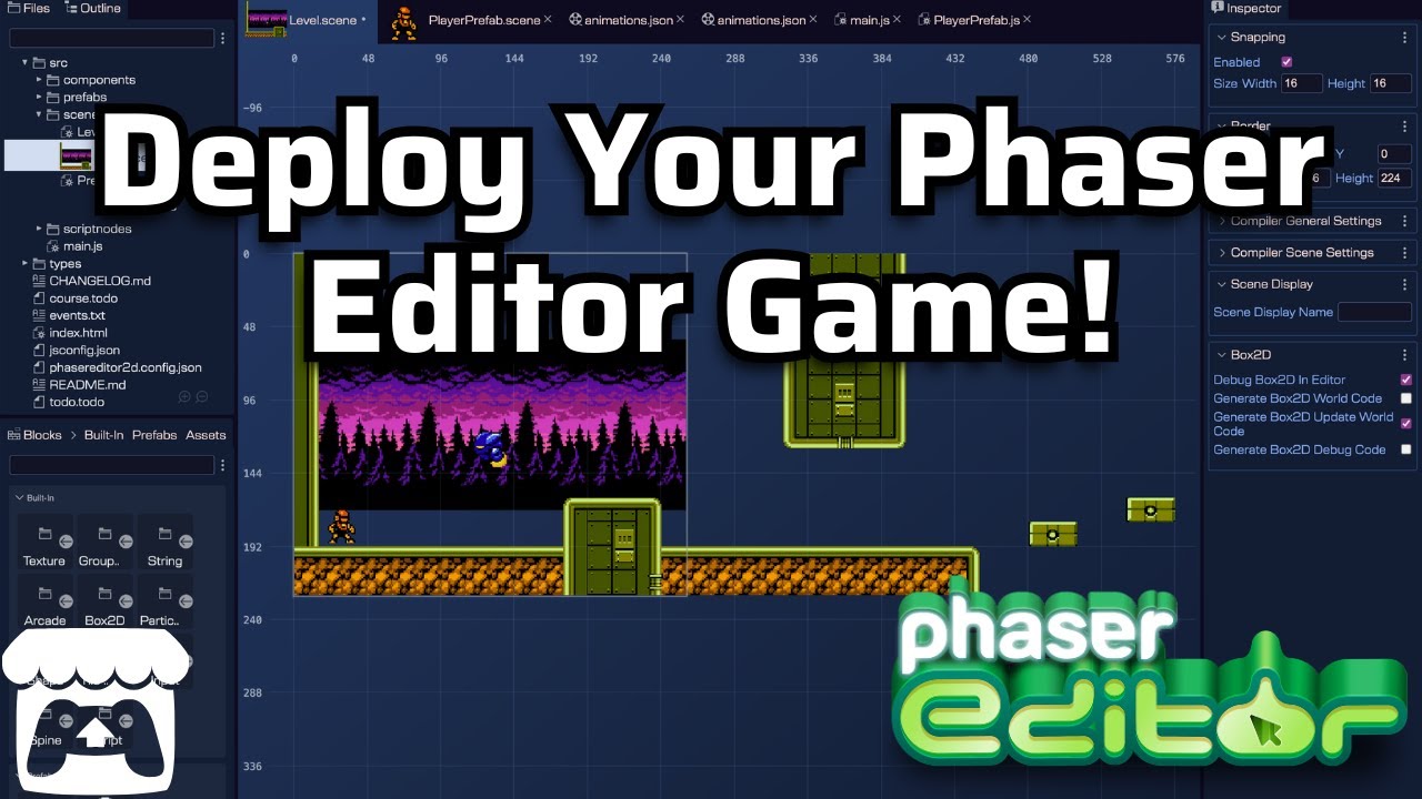 Phaser Editor v4: Deploying Your Game to the Web