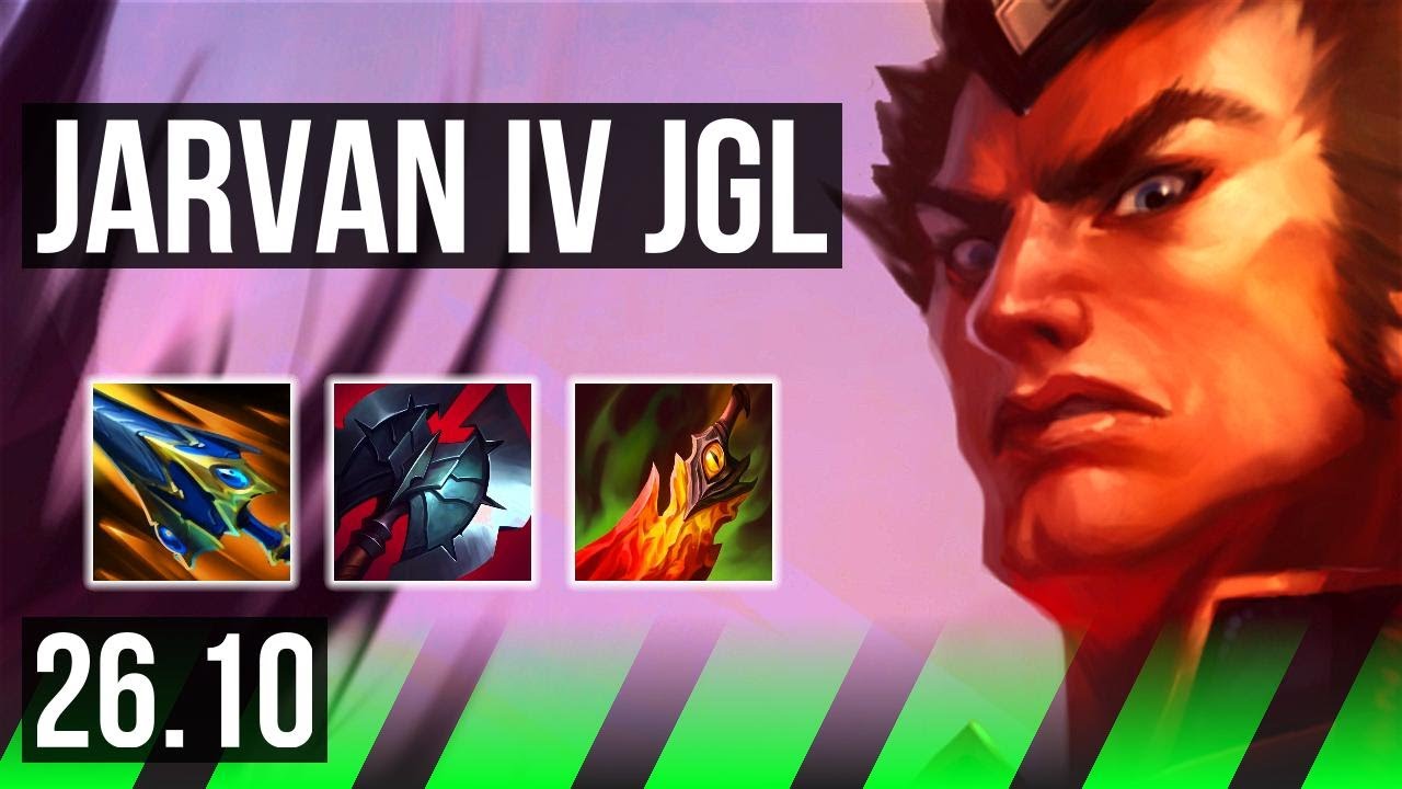 JARVAN IV vs TRYNDAMERE (JGL) | Good KDA: 20/1/17, 53K damage | NA Grandmaster | 26.10