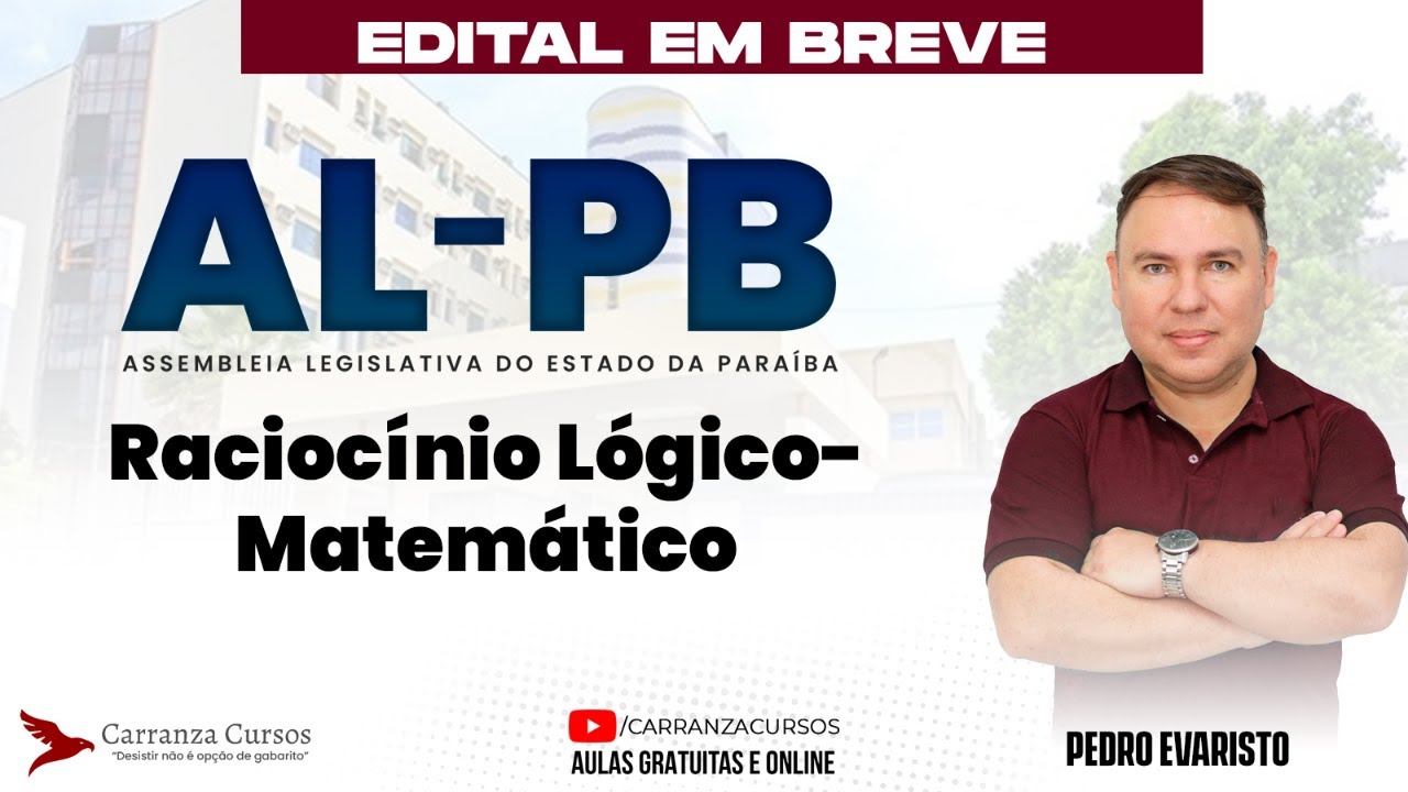 Concurso AL-PB | Raciocínio Lógico no Pré-Edital e Planejamento de Estudos