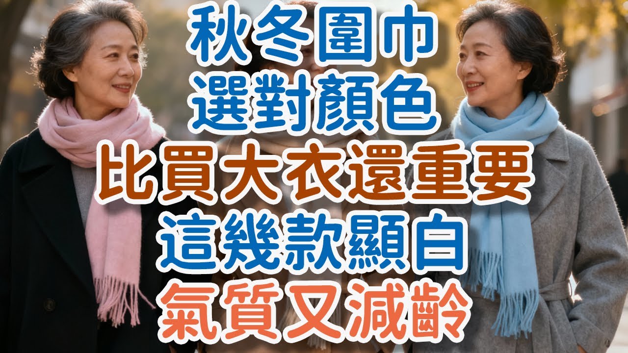 秋冬圍巾選對顏色，比買大衣還重要｜這幾款顯白、氣質又減齡。#秋冬 #围巾 #颜色 #显白 #气质 #减龄 #搭配 #选色 #第二層肌膚 #臉發光 #提亮色 #暗沉濾鏡 #!      獨處Alone