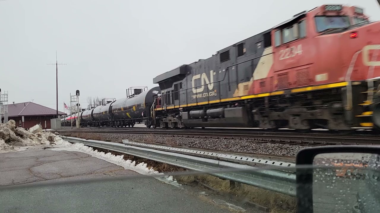 CN 8856 U756 at Ladysmith, WI on 2-18-26