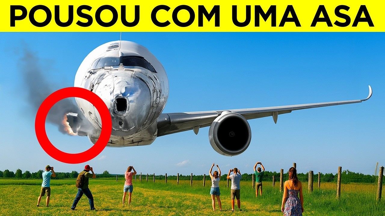 O Avião Que Pousou Com Apenas Uma Asa