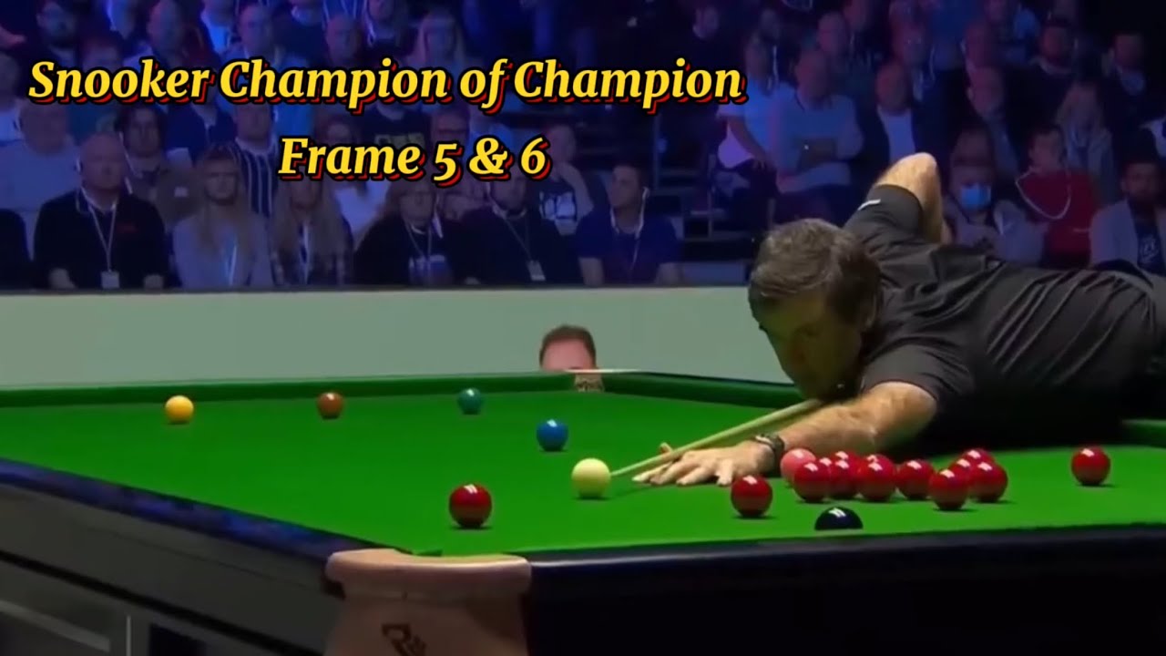 Ronnie O’Sullivan vs Judd Trump ( frame 5 & 6). Snooker Champion of Champion.