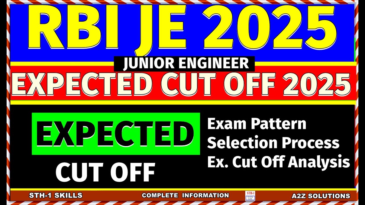 RBI Junior Engineer Cut Off 2025 | RBI JE 2025 Cutoff | RBI JE Cutoff | RBI JE Civil & Electrical