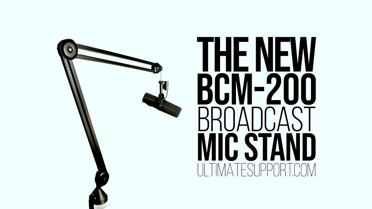 The Ultimate Support BCM-200 Scissor Style Broadcast Mic Stand is NOW SHIPPING!