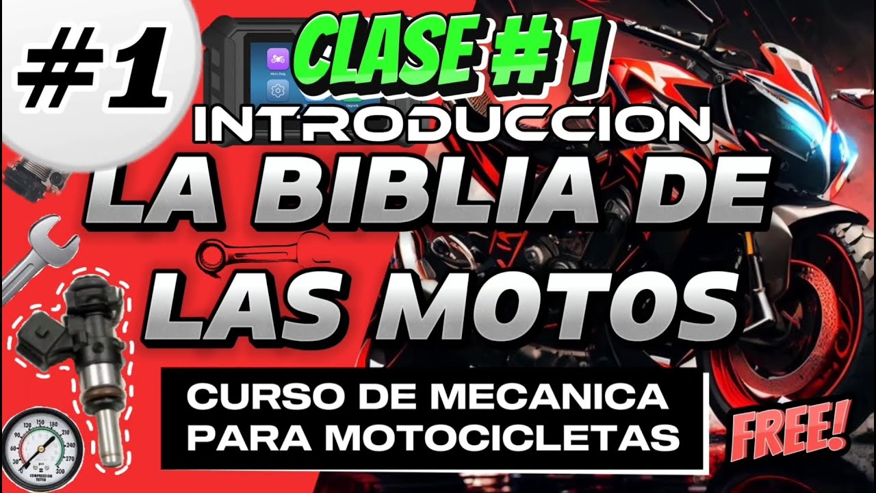 CLASE NUMERO 1 / INTRODUCCION / 💯 LA BIBLIA DE LAS MOTOS 💯🔧/CURSO DE MECANICA PARA MOTOS 🛠️🏍️