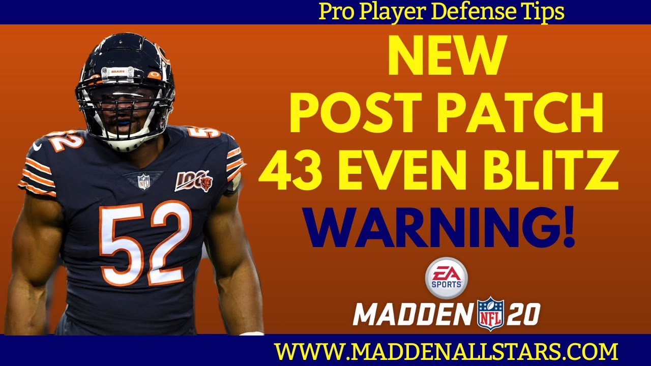 NEW Post Patch Fastest Blitz (UNSTOPPABLE BLITZ!) Madden 20 Defense Tips