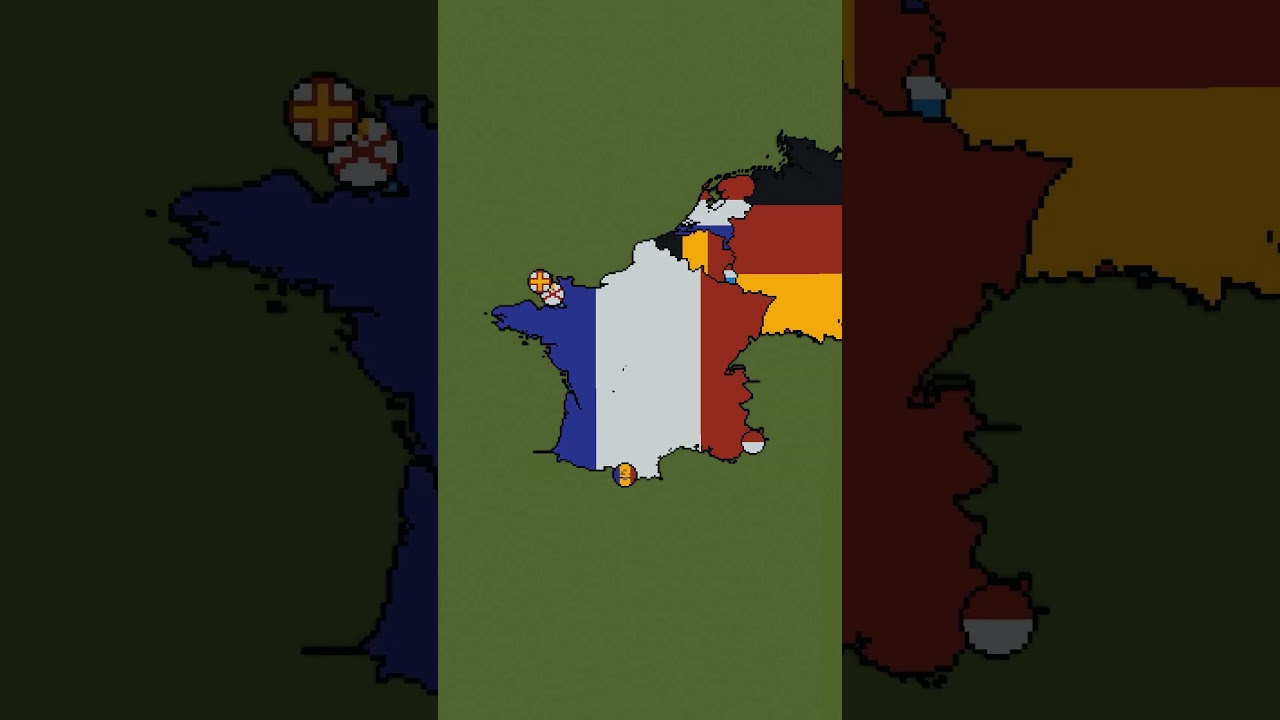 Building France in 3 Scales #france #french #maps #flags #minecraft