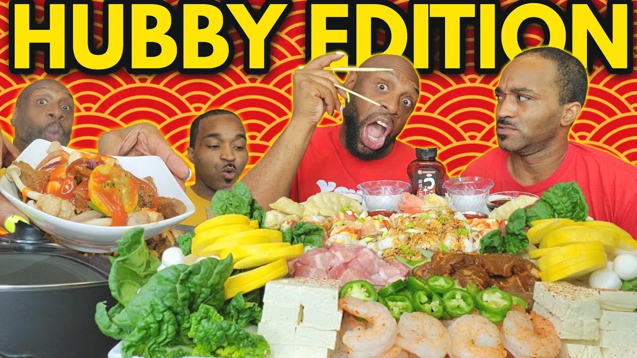 HUBBY EDITION HOTPOT & SUSHI MUKBANGS | EATING SHOW