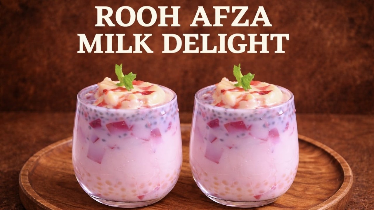 Rooh Afza Cooler Recipe | Refreshing Ramadan Special Drink