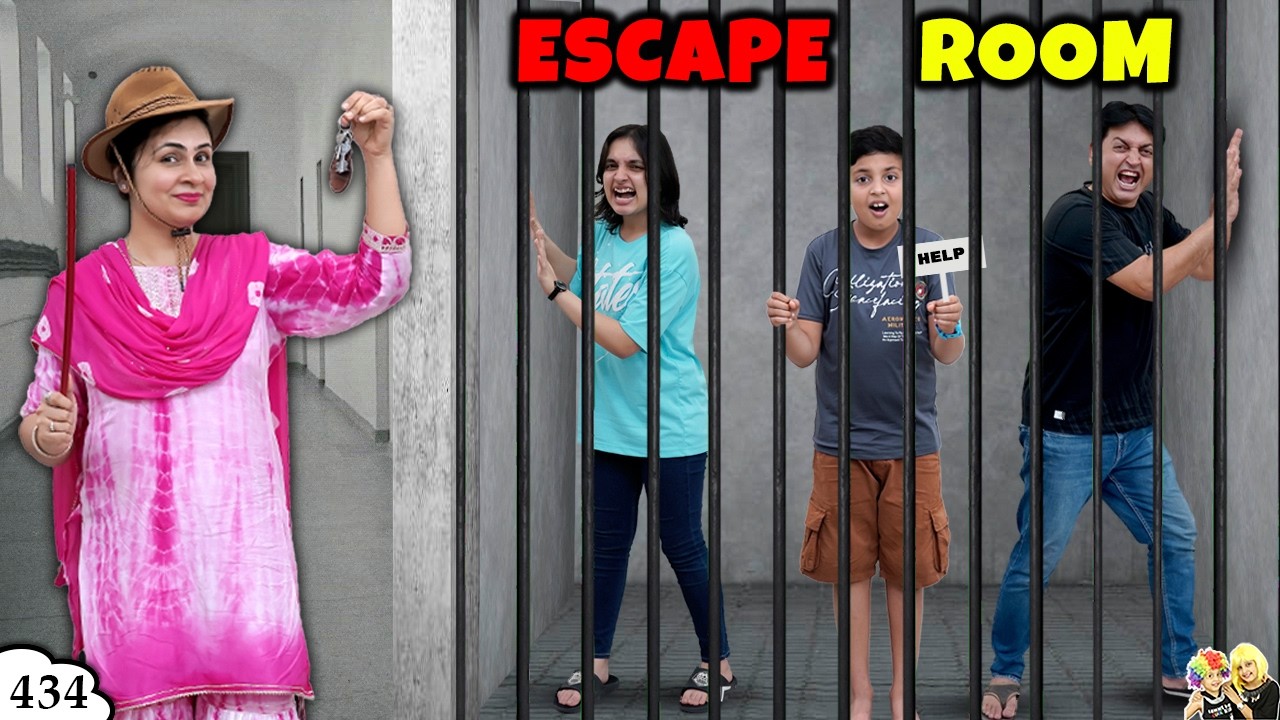 ESCAPE ROOM | Ep 434 | Moms during summers | Family Comedy Challenge | Aayu and Pihu Show