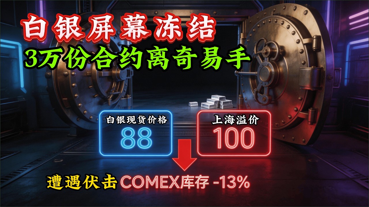 白银实物告急！单月金库被搬空13%，这场金融围剿战你竟然还在看价格？#白银 #COMEX #金库数据 #金融内幕 #实物白银 #贵金属投资 #白银暴跌 #华尔街操纵 #定价权 #金融危机