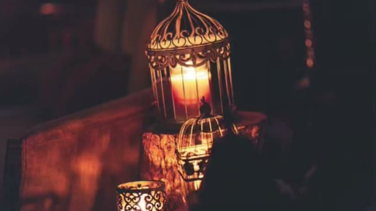 Warm Candle Lantern | Cozy Vintage Ambience | Soft Golden Light