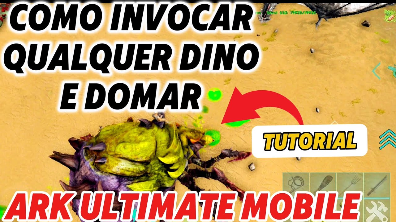 Tutorial de Como Invocar e Domar Dinossauros de Qualquer mapa no Ark Ultimate Mobile - God Console