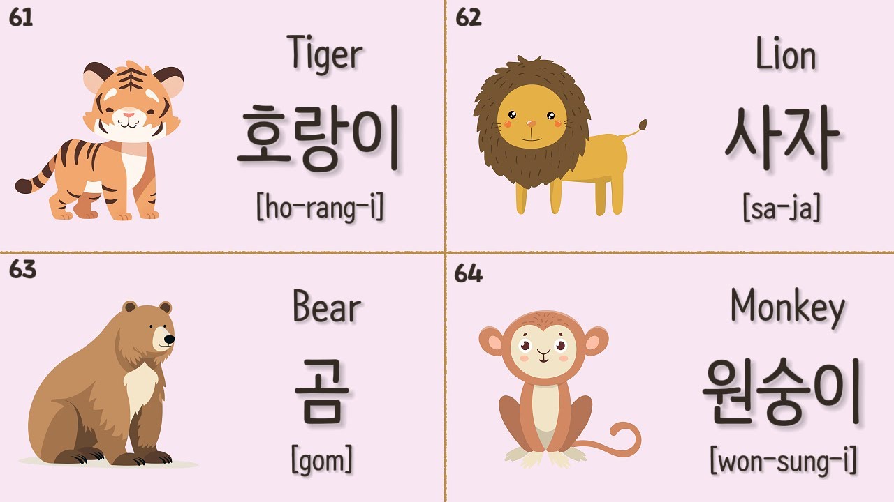 Корейские словари природы/животных/растений для начинающих