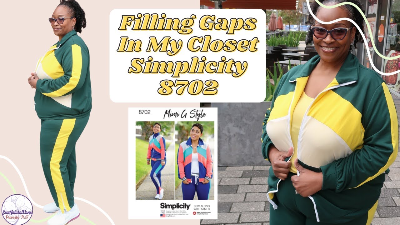 [456]Simplicity 8702 by MiMiG|Color Blocked Jogging Suit & Pattern Review