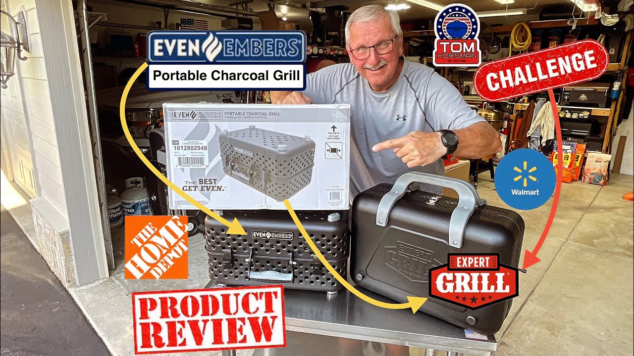 Portable Charcoal Grill Challenge! / Walmart Vs Home Depot! / Which Is Best?