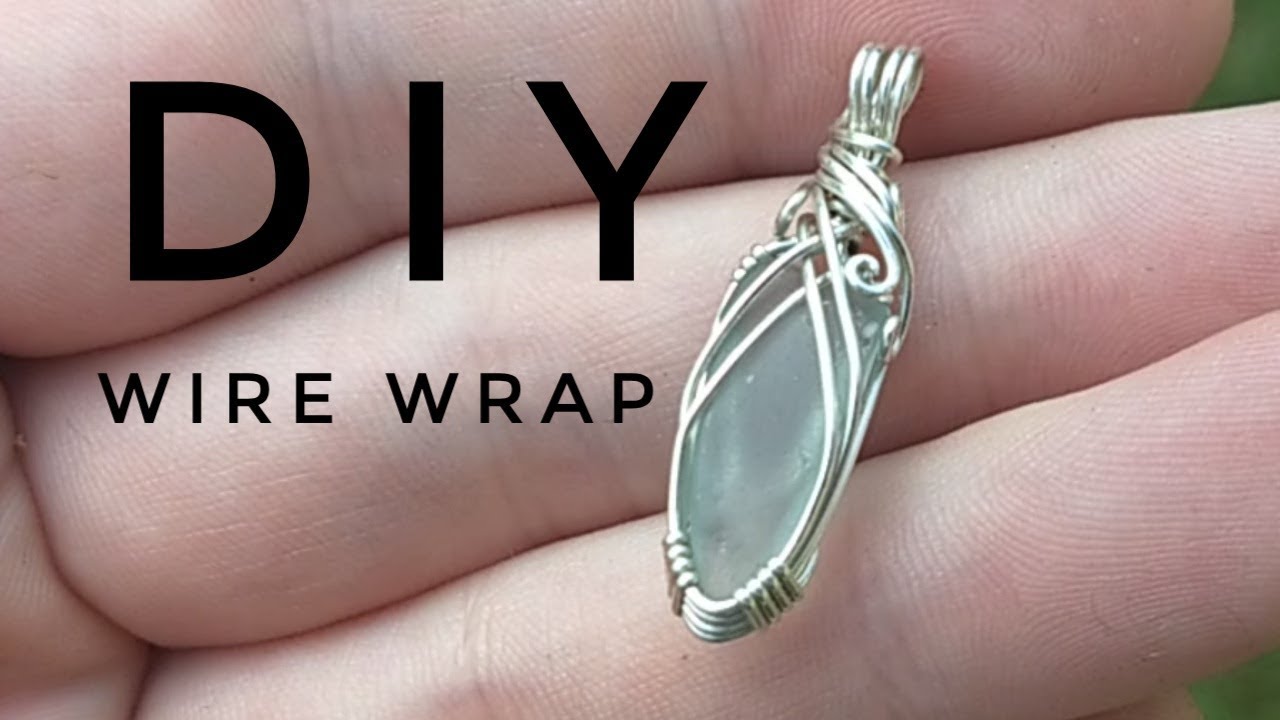How to Wire Wrap Beach Glass | DIY | Basic Pendant Tutorial