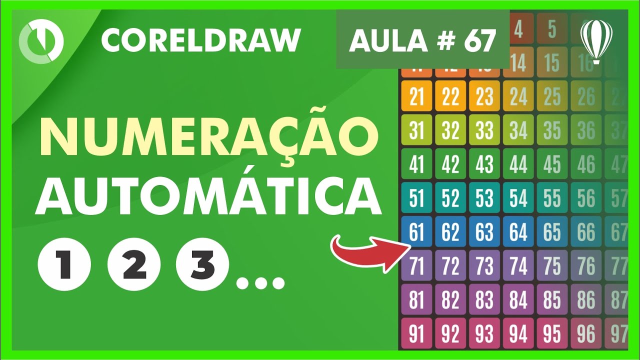 Como usar a impressão mesclada no corel - Criar números sequenciais automaticamente