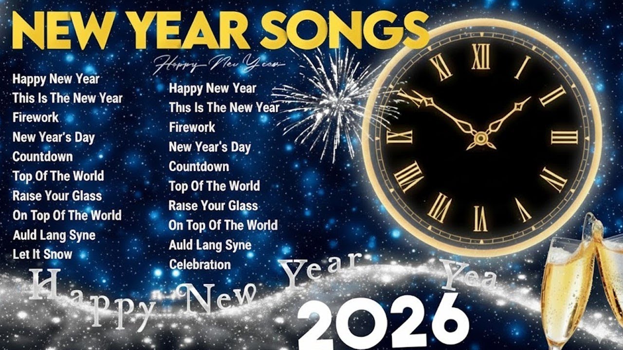 🎇 New Year Countdown 2026 Fireworks 🎆 Happy New Year Songs 2026 ✨ NEW SONGS 2026 #3