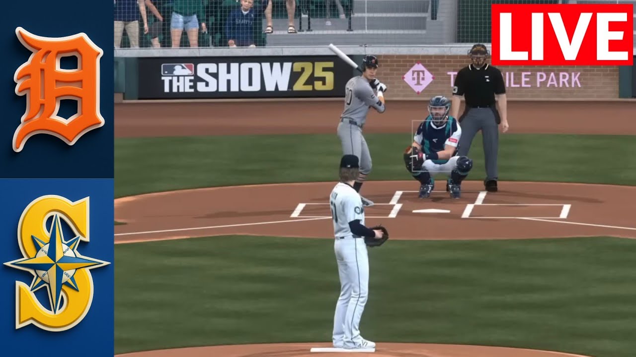 🔴 LIVE : Seattle Mariners vs Detroit Tigers | Oct 10th ALDS POSTSEASON | MLB THE SHOW 25 SIMULATION