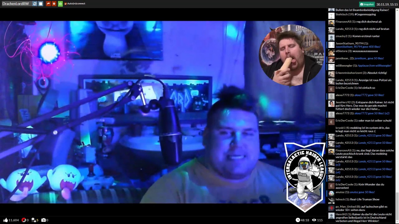 Drachenlord YouNow - 30.11.2019 - Cops, Richter und Geschworene machen ihren Job nicht
