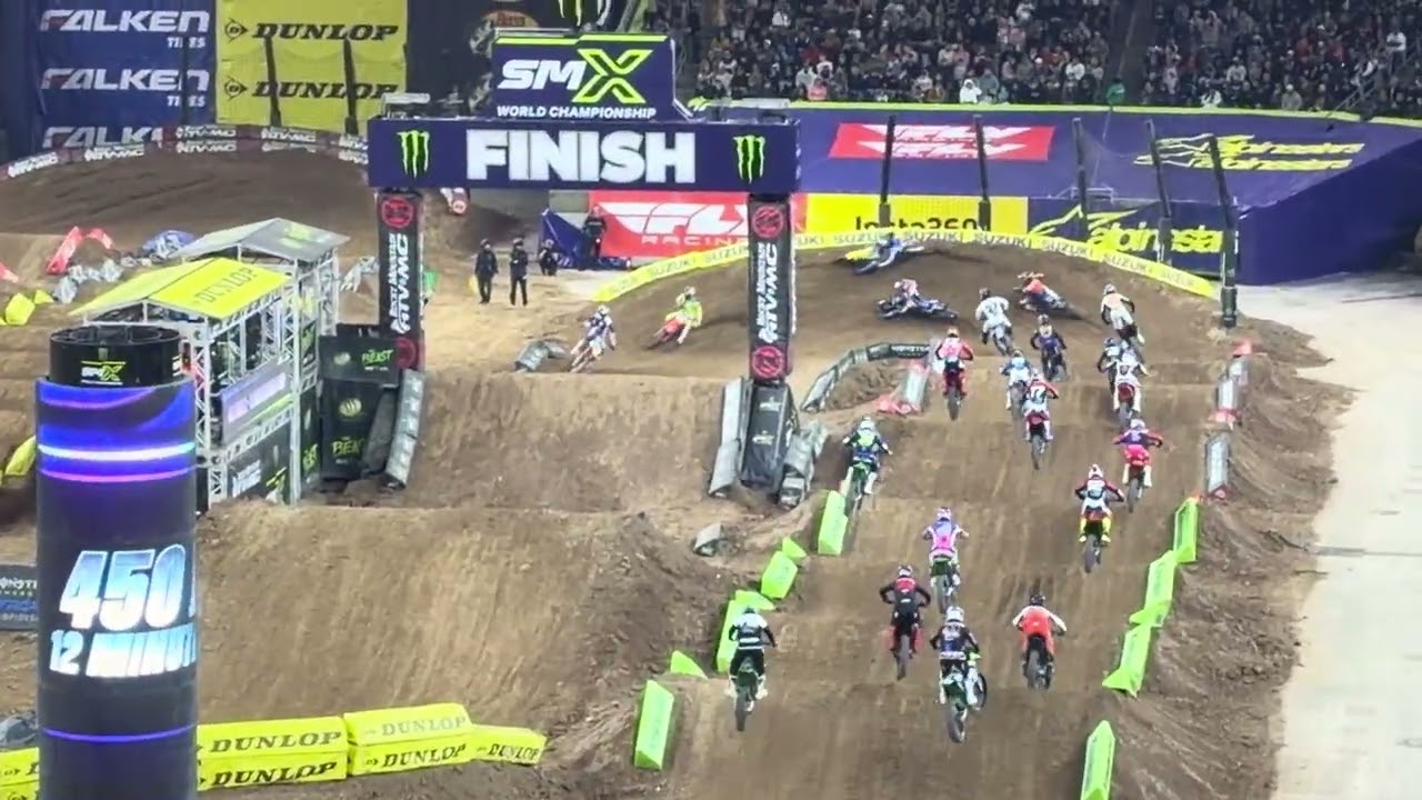 450 Supercross Houston Race 2 first lap