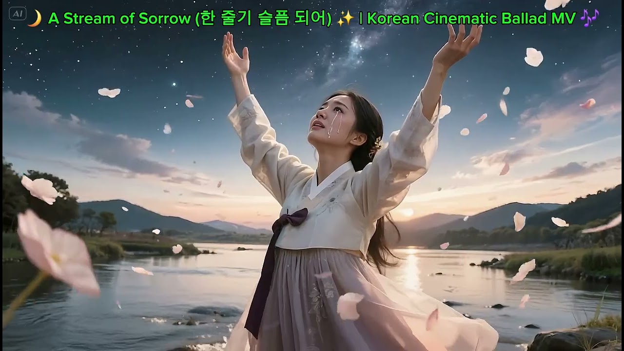 🌙 A Stream of Sorrow (한 줄기 슬픔 되어) ✨ | Korean Cinematic Ballad MV 🎶