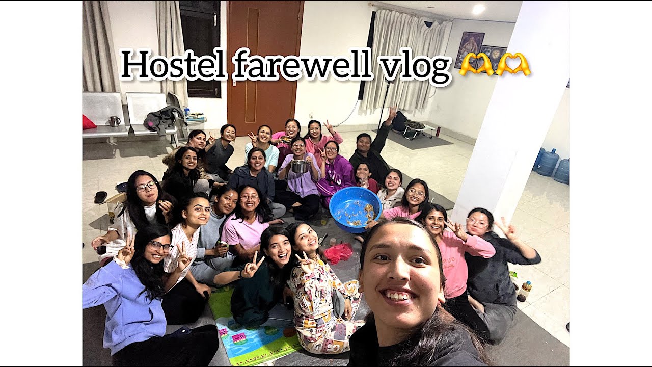 Last chatpatey party with hostelers| Farewell Vlog | BSN 9th Batch| NAIHS-CON| Final year|2020-24 🌸👭
