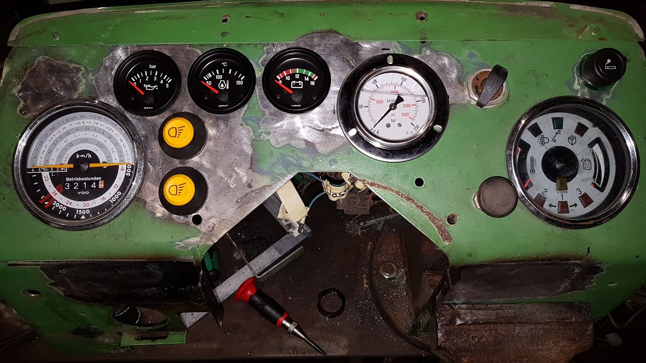 Fendt Farmer 108s läuft wieder aber... Kabelbaum defekt und neue Instrumente