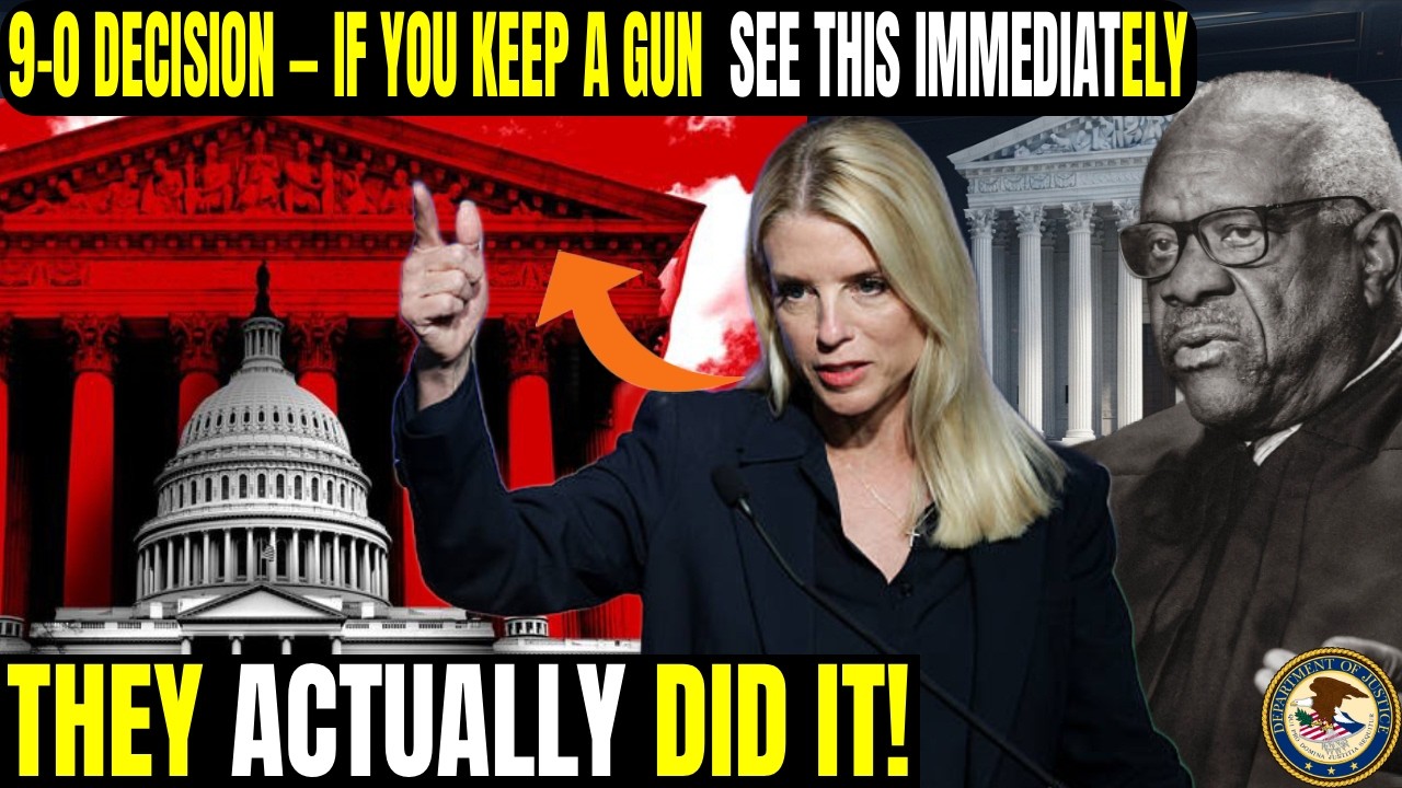 Supreme Court Issues Unanimous 9–0 Decision — If You Keep a Gun in Your Car, See This Immediately