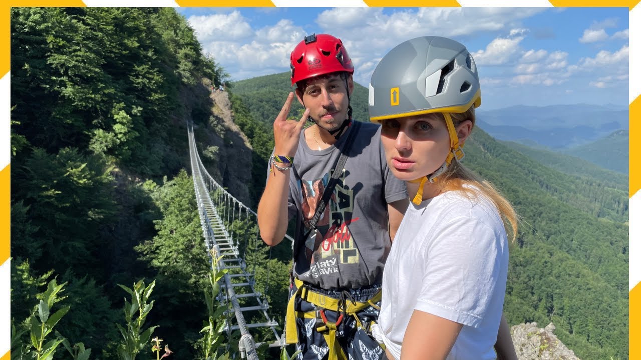 Najdlhší lanový most na Slovensku 😮 (LEN PRE NAJODVÁŽNEJŠÍCH)