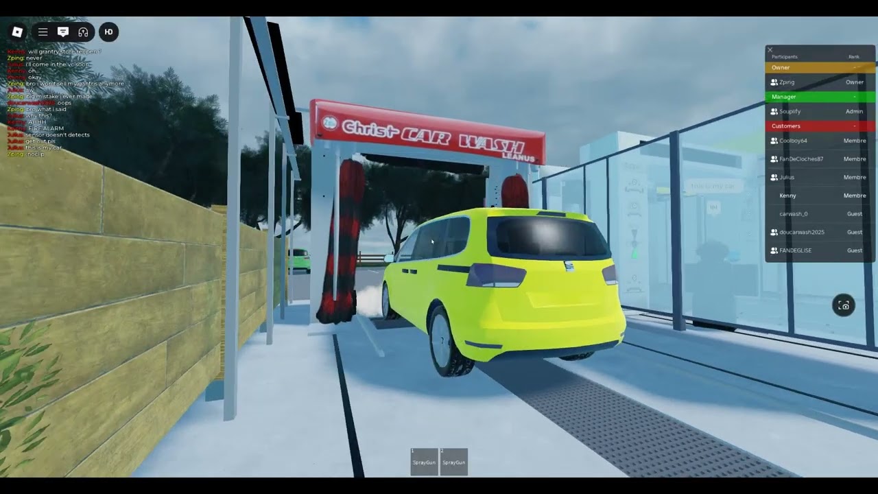 Express yellow wash reopening (Roblox)