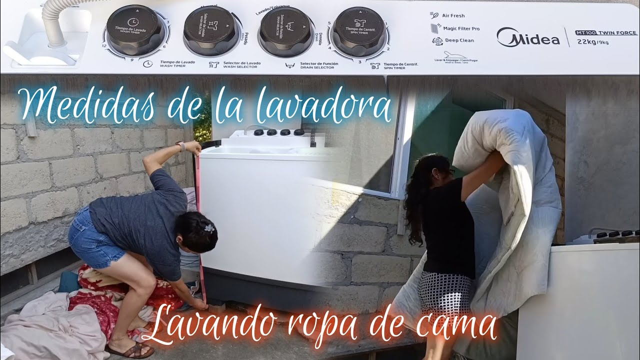 QUÉ TAMAÑO DE COBIJAS LAVA UNA LAVADORA semiautomática de 22 kilos ?