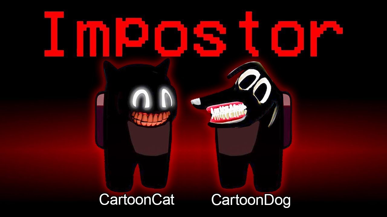 Among us but cartoon cat vs cartoon dog is an impostor ( meme )